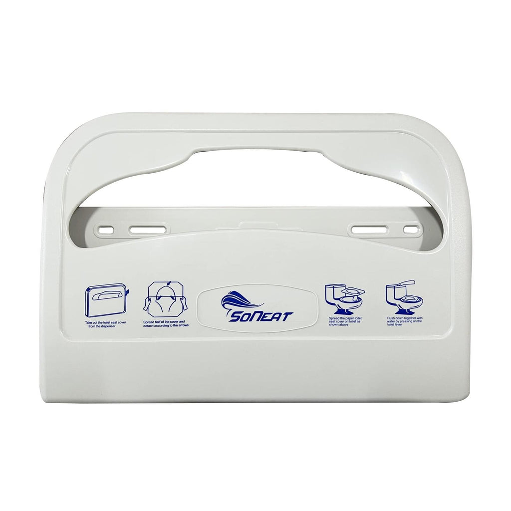 SoNeat Toilet Seat Cover Dispenser - Half Fold Wall Mounted Plastic Dispenser