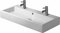 Duravit Vero 120cm White Bathroom Washbasin Sink 2 Tap Holes