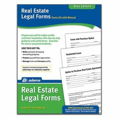 Real Estate Legal Forms and Instructions Kit