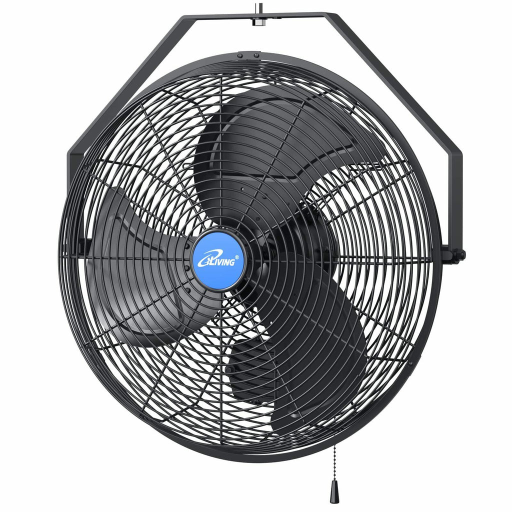 iLiving 18" Wall Mounted Variable Speed Indoor/Outdoor Weatherproof Fan Indus...