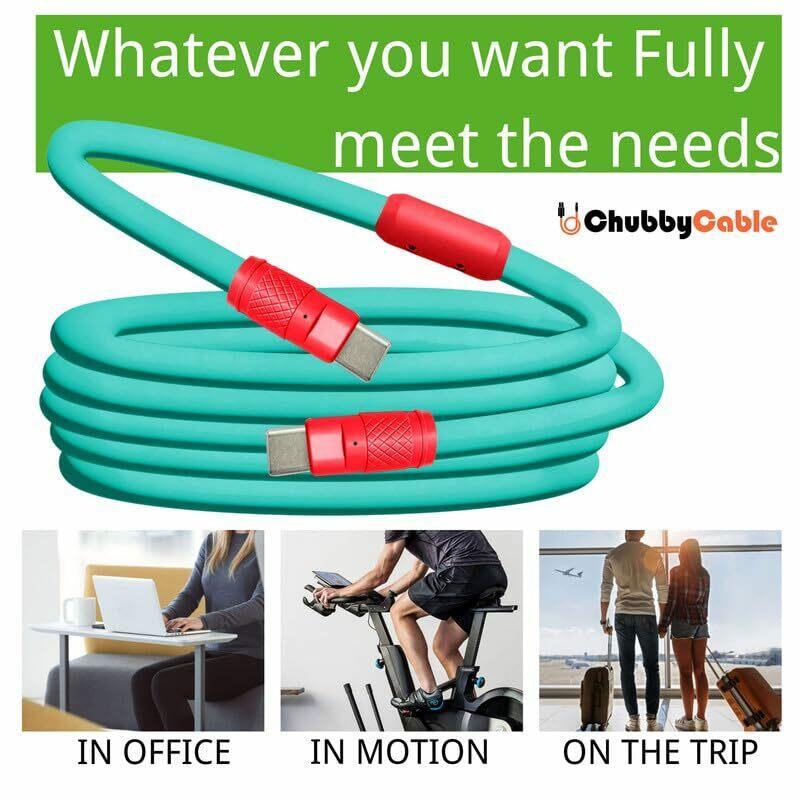 chubbycable Color Block Chubby - 120W Fast Charging Cable Durable Ultra-Thick