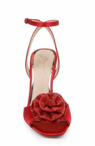 Jewel Badgley Mischka Vida Rosette Peep Stiletto