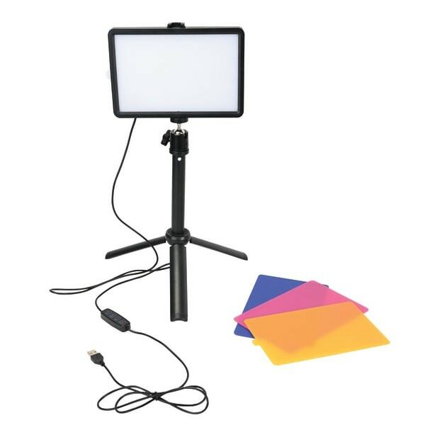 GNBI Video Conference Ring Light, 20"H, 5W, Black