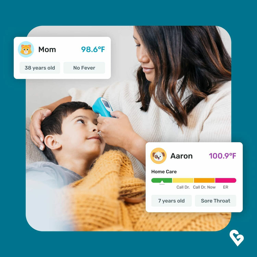 Kinsa QuickScan Smart Thermometer - No-Touch, Contactless Digital Forehead