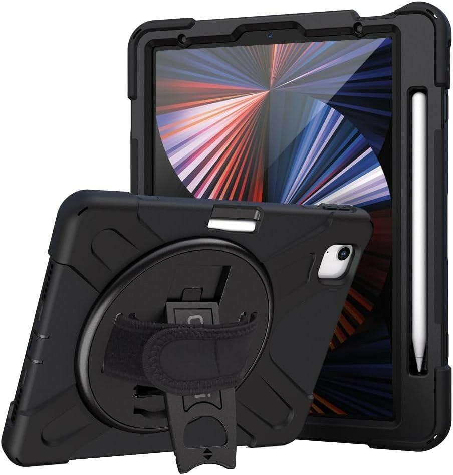 CODi Rugged Carrying Case for 11" Apple iPad Pro Gen 2, 3, and 4 Tablet - Black