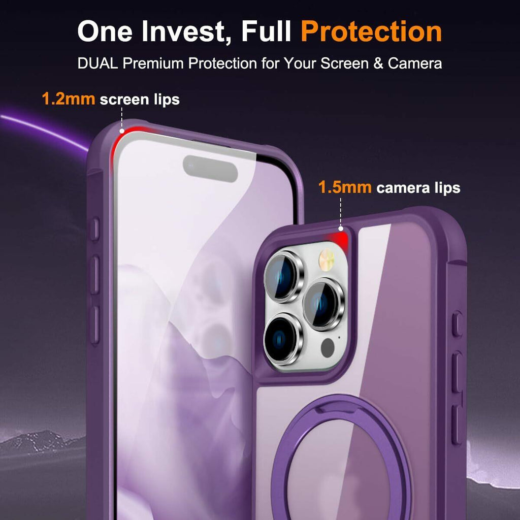 GUNPRIO for iPhone 15 Pro Max Case, Compatible with MagSafe, Military-Grade
