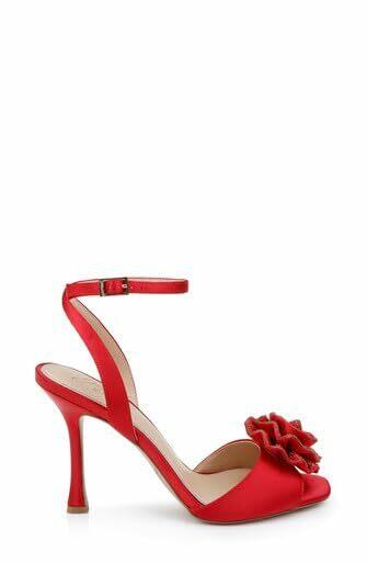 Jewel Badgley Mischka Vida Rosette Peep Stiletto