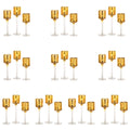 Nuptio 30 Pcs Glass Tealight Holders Gold Glass Candle Holders Bulk for Tea