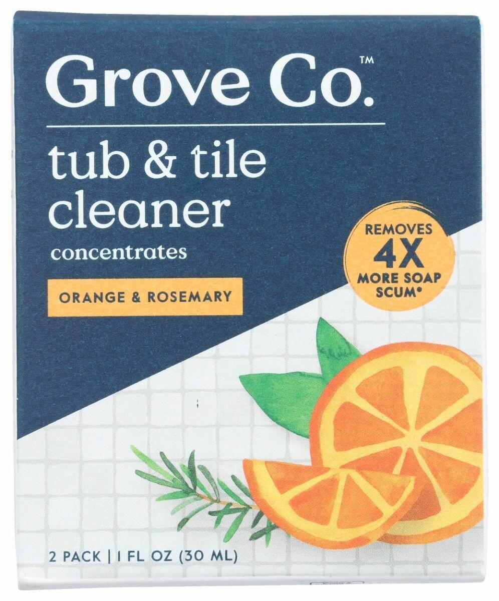 Grove Co. Orange & Rosemary Tub & Tile Cleaning Concentrate - 2ct