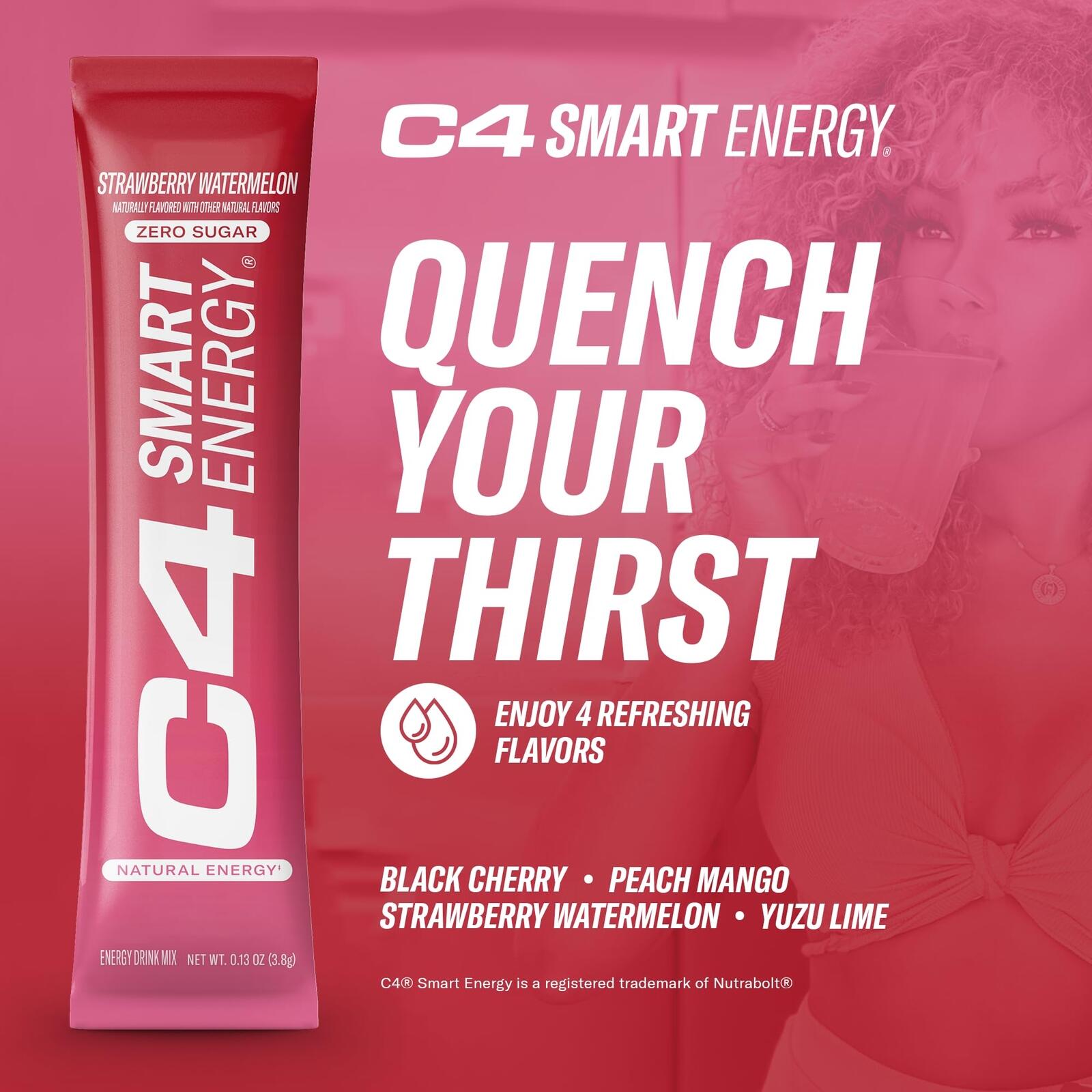 Cellucor C4 Smart Energy Powder Stick Packs Sugar Free 140 Ct