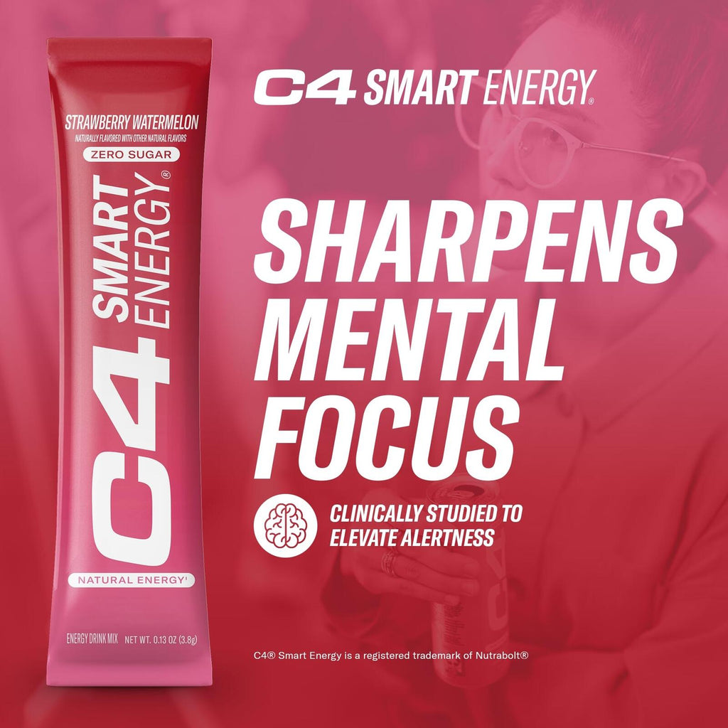 Cellucor C4 Smart Energy Powder Stick Packs Sugar Free 140 Ct