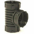 Normandy Products C-804 4 in. Hub x Hub x Hub Tee Straight Corrugated Fitting