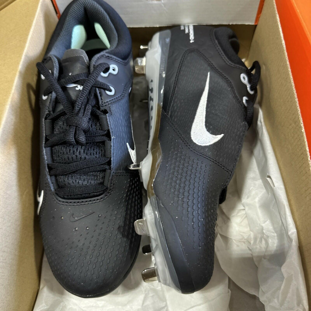 Nike Hyperdiamond 4 Elite Womens Metal Softball Cleats Size 10 Black CZ5917-010