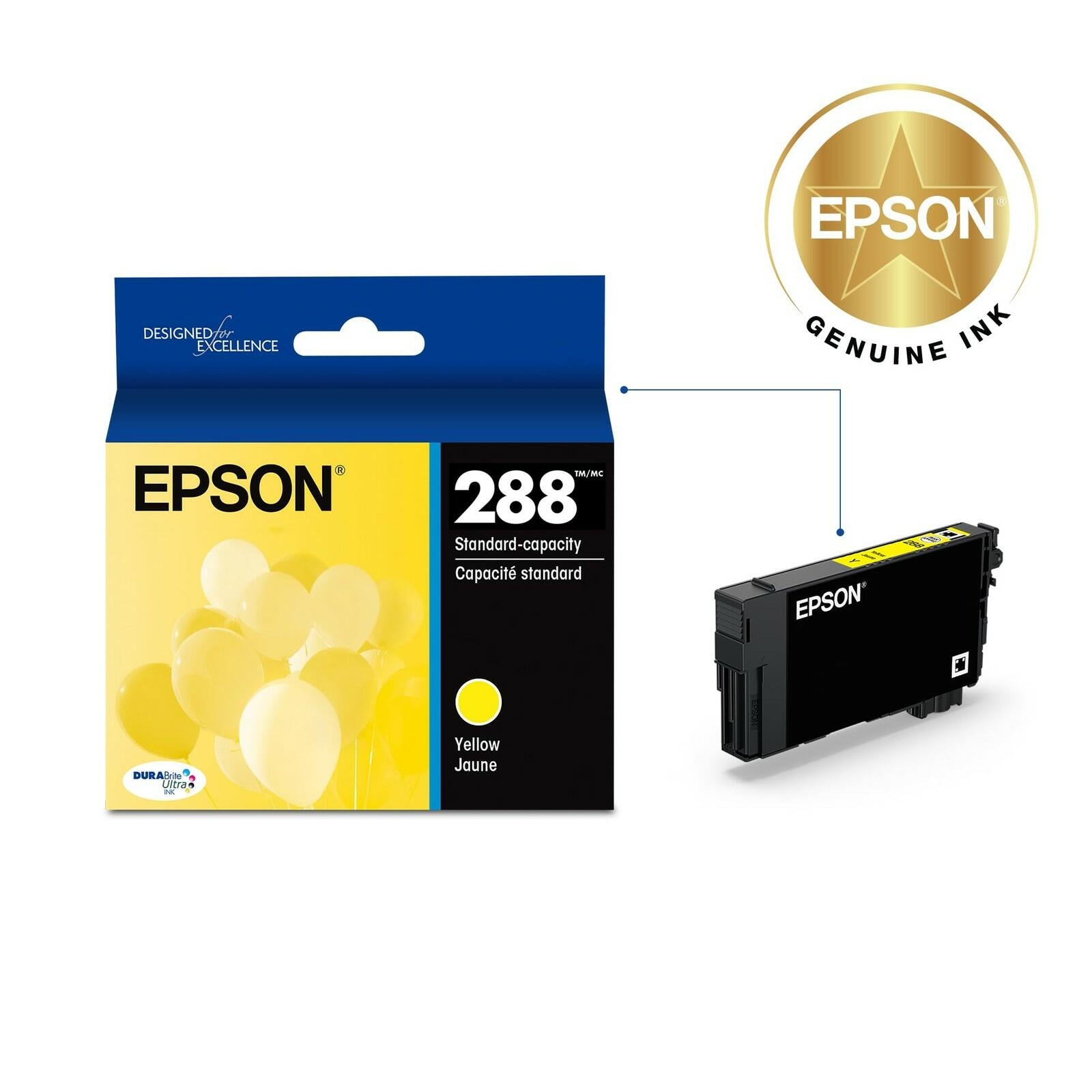 EPSON 288 DURABrite Ultra Ink Standard Capacity Yellow Cartridge (T288420-S)