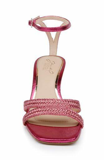 Jewel Badgley Mischka Hayzel Metallic Kitten Heel Sandal