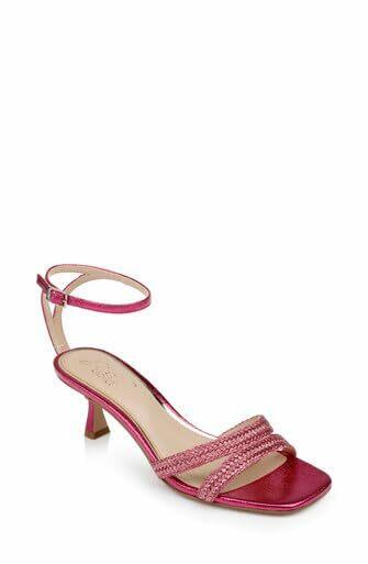 Jewel Badgley Mischka Hayzel Metallic Kitten Heel Sandal