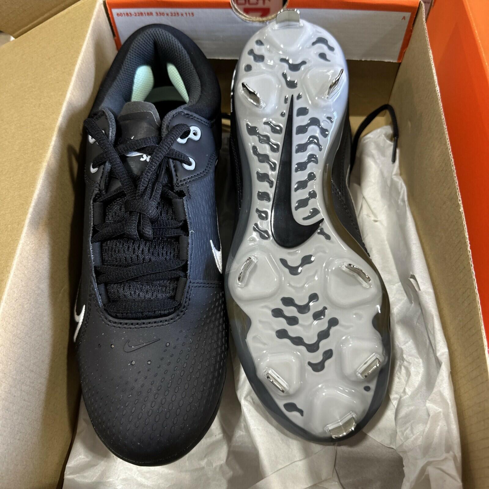 Nike Hyperdiamond 4 Elite Womens Metal Softball Cleats Size 10 Black CZ5917-010