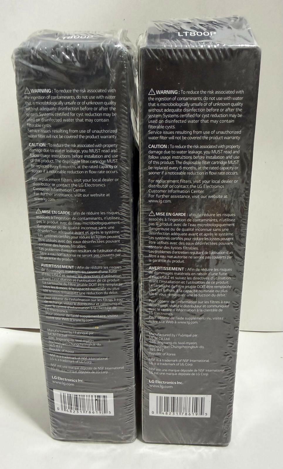 LG LT800P- 6 Month / 200 Gallon Capacity Replacement Refrigerator Water Filter