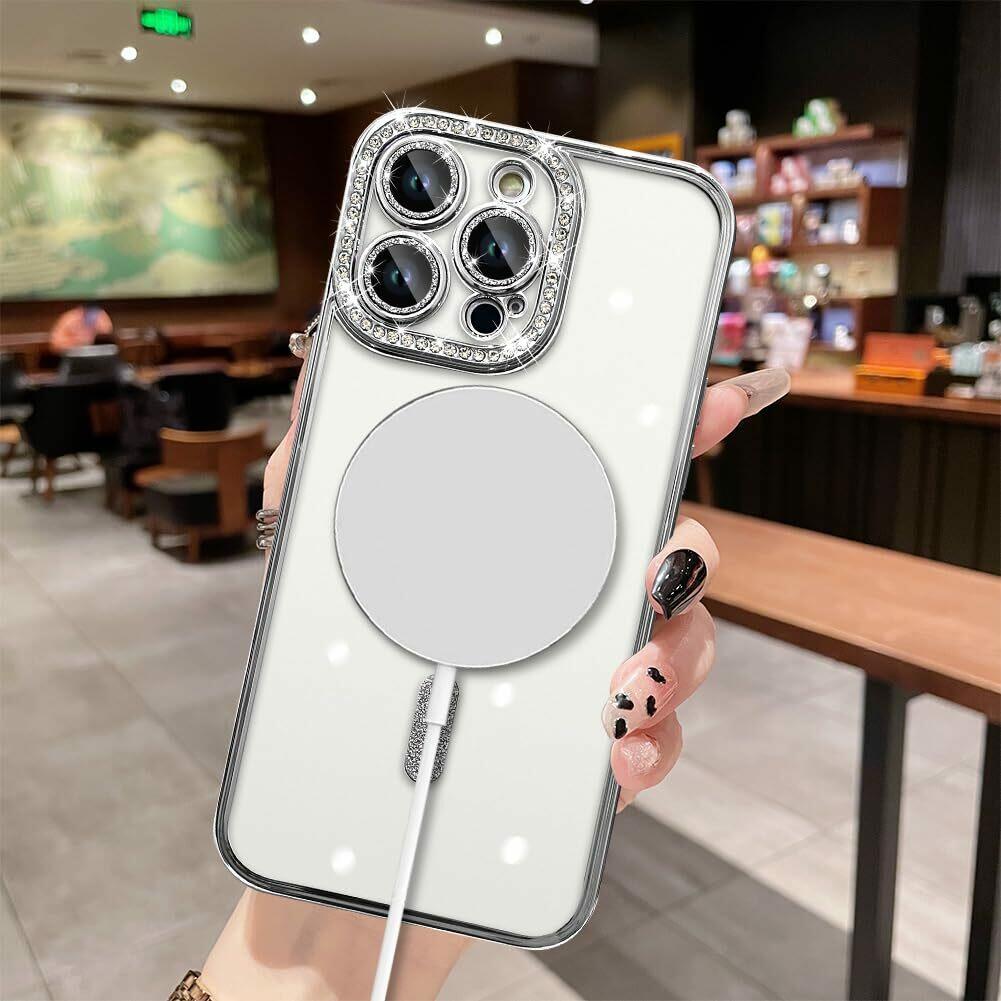 MZELQ Compatible with iPhone 12 Pro Max Case Plating Electroplate Magnetic