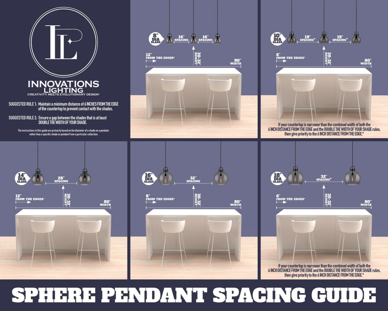 Innovations 201C-SN-G204-6 1 Light Mini Pendant, Brushed Satin Nickel