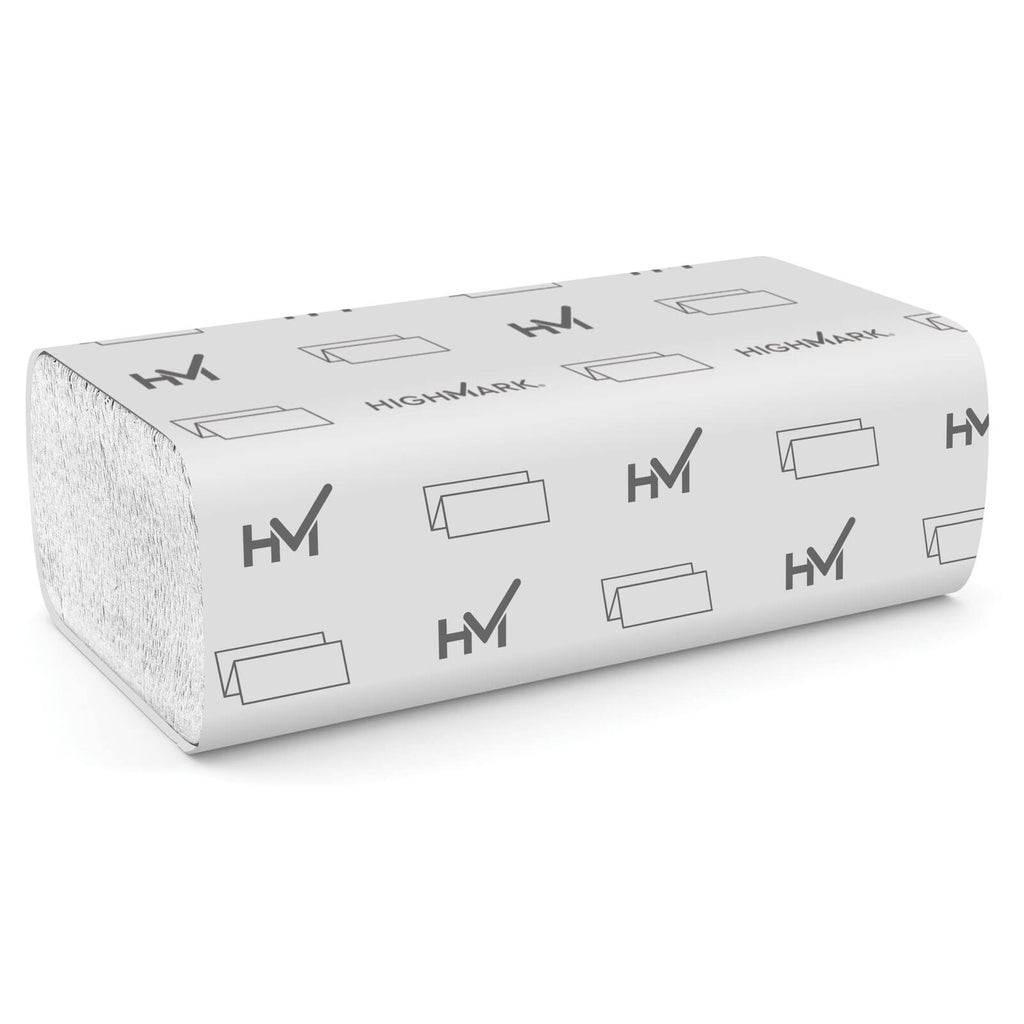 Highmark® ECO Multi-Fold 1-Ply Paper Towels, 250 Sheets Per Pack, Case Of 16