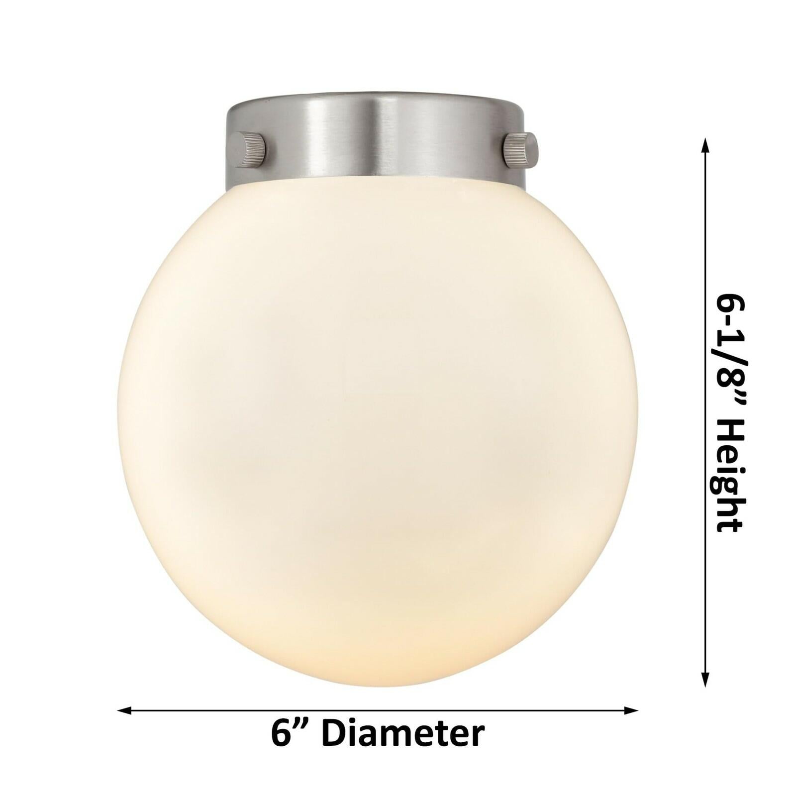 Innovations 201C-SN-G204-6 1 Light Mini Pendant, Brushed Satin Nickel