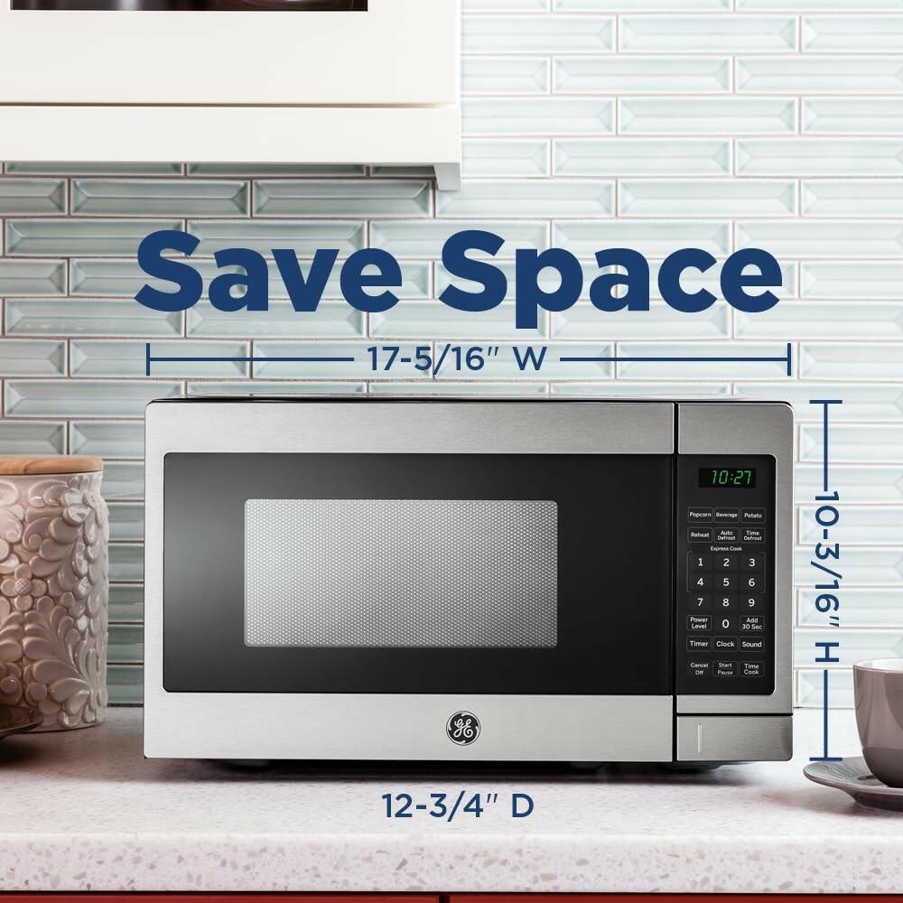 GE Countertop Microwave Oven, Compact 0.7 Cubic Ft., 700-watt Capacity, 6 Auto