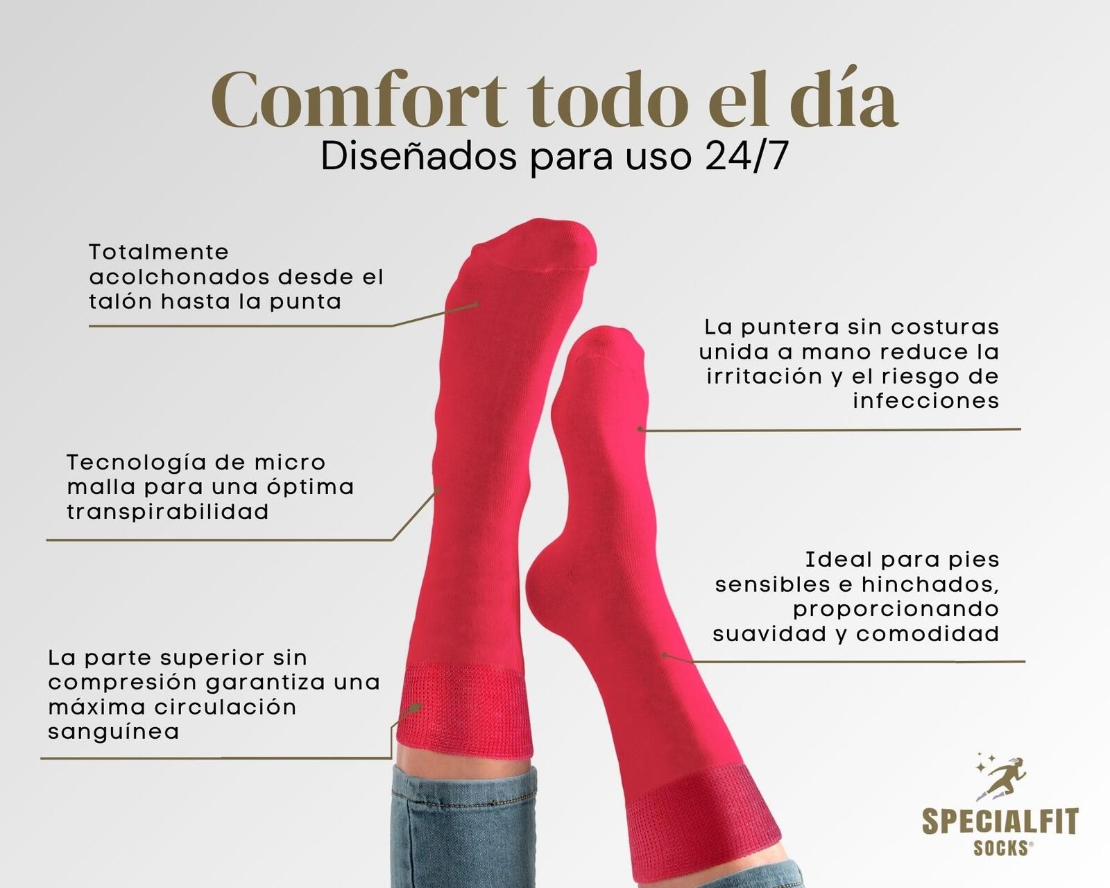 Diabetic socks for women/unisex - Cozy and fuzzy - Super soft and Cushioned