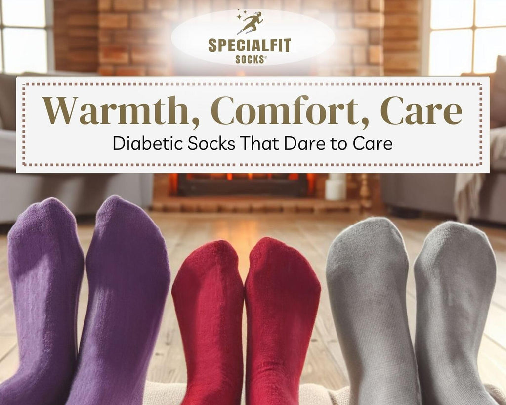 Diabetic socks for women/unisex - Cozy and fuzzy - Super soft and Cushioned