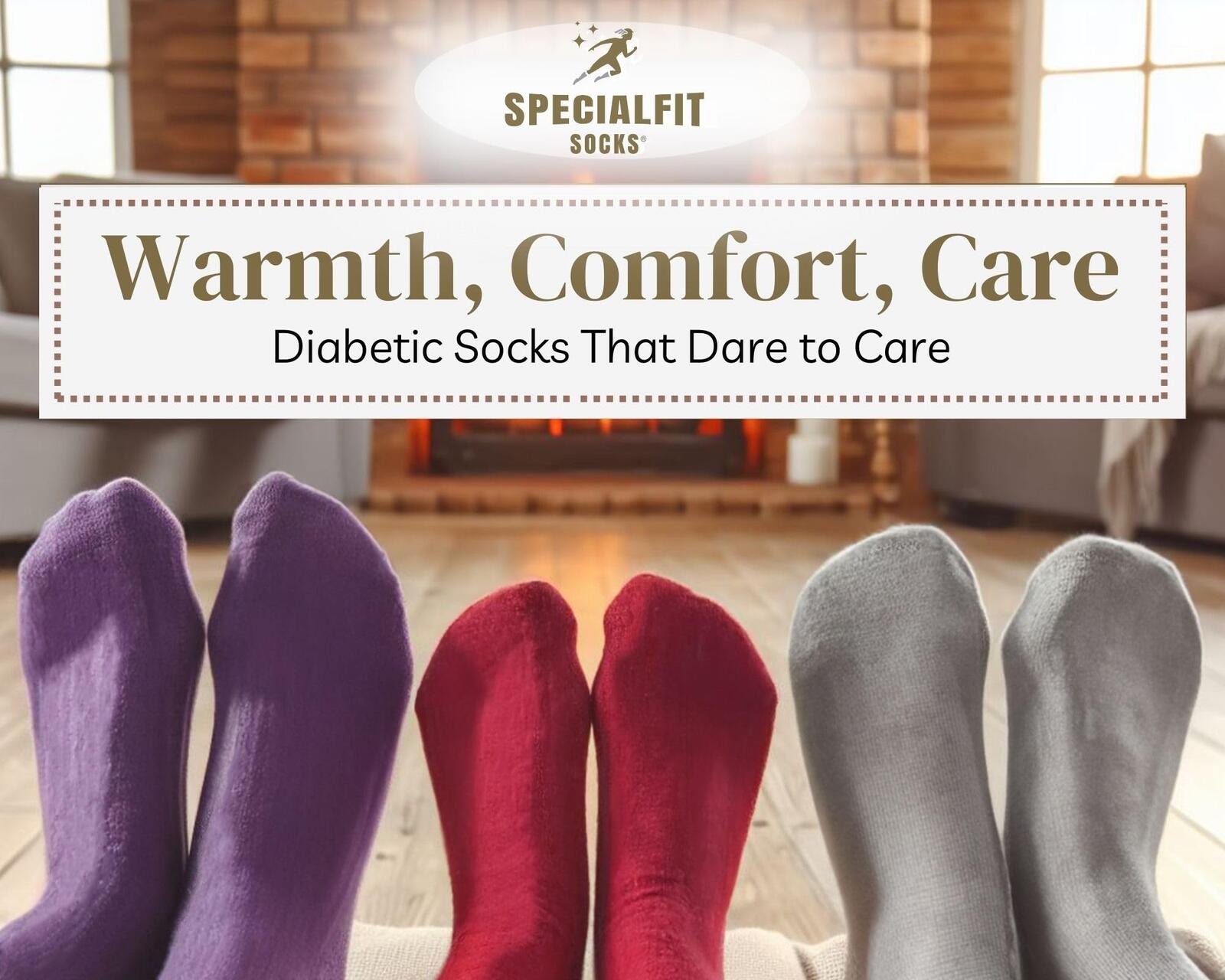 Diabetic socks for women/unisex - Cozy and fuzzy - Super soft and Cushioned
