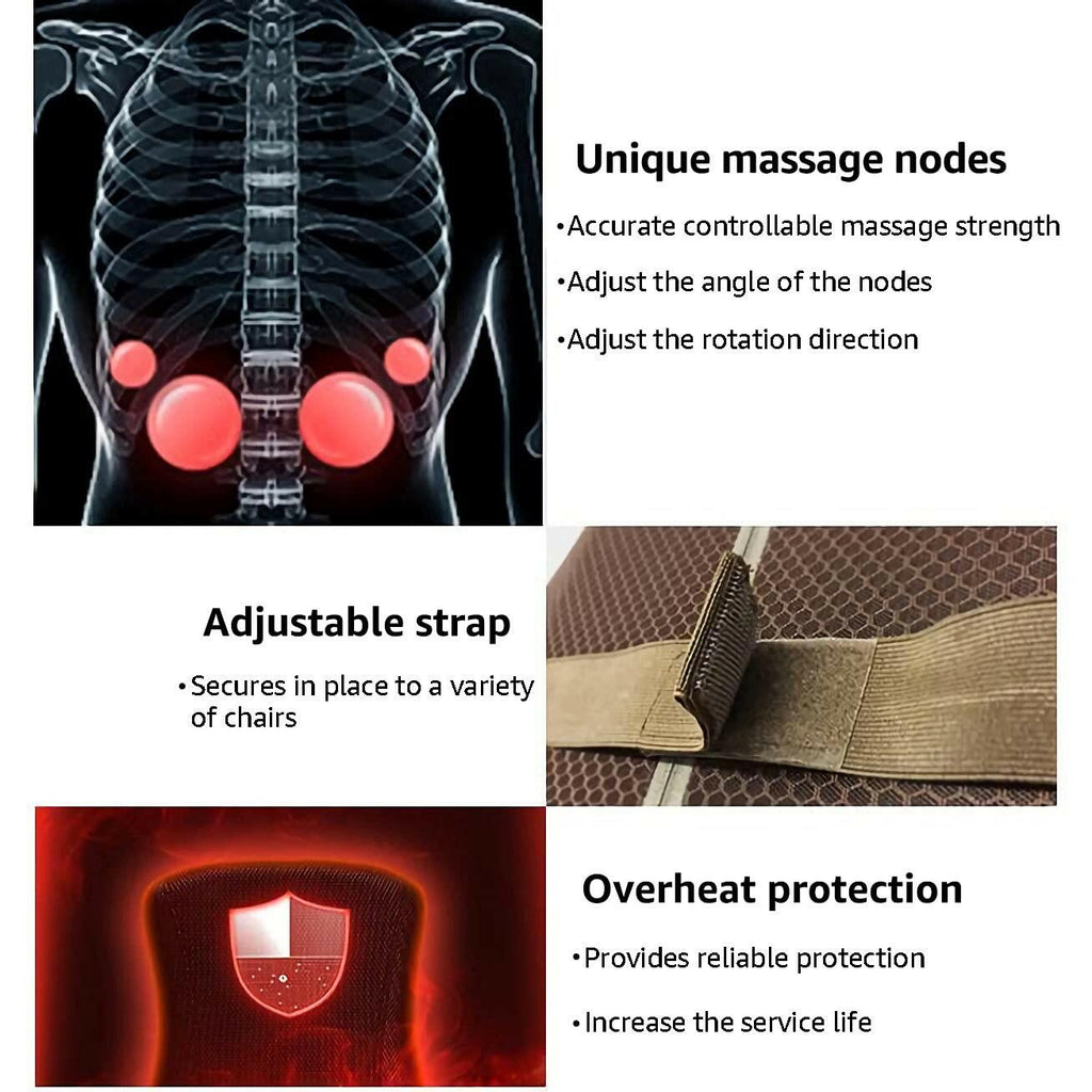 Shiatsu Massage Full Seat Cushion with Infrared Heat and Deep Amazon Basics