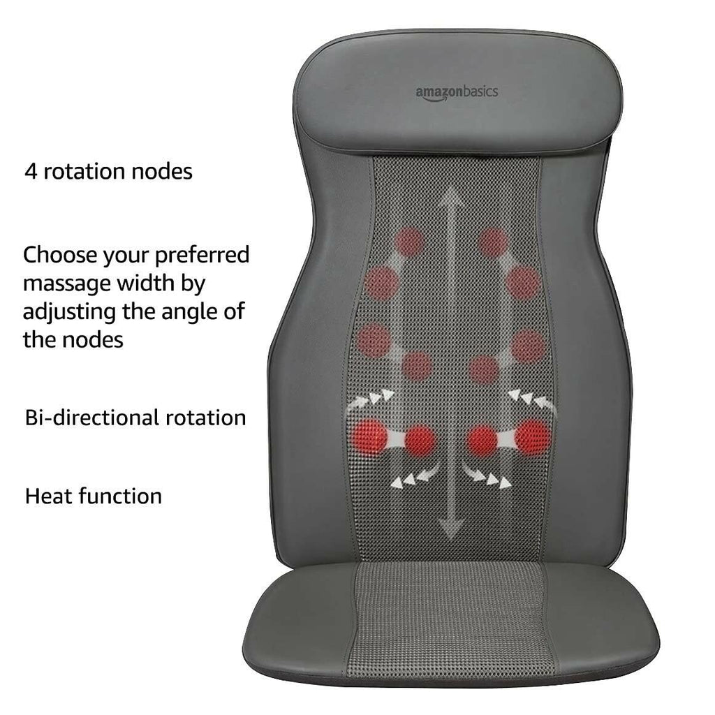 Shiatsu Massage Full Seat Cushion with Infrared Heat and Deep Amazon Basics