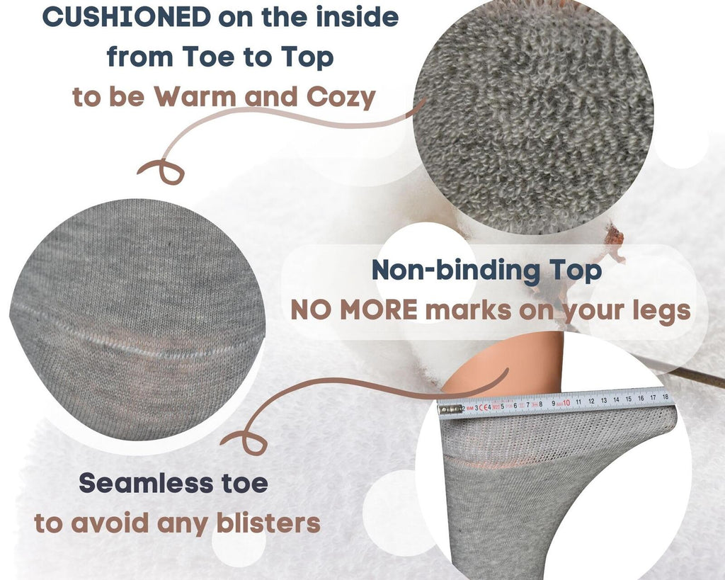 Diabetic socks for women/unisex - Cozy and fuzzy - Super soft and Cushioned