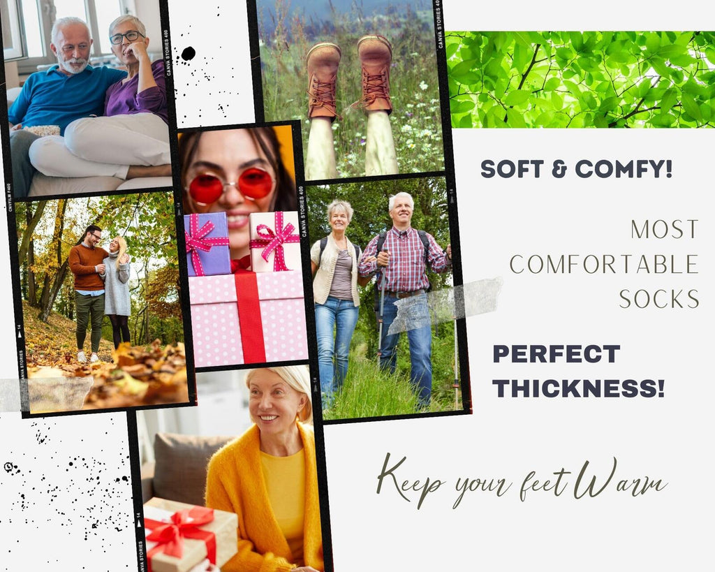 Diabetic socks for women/unisex - Cozy and fuzzy - Super soft and Cushioned