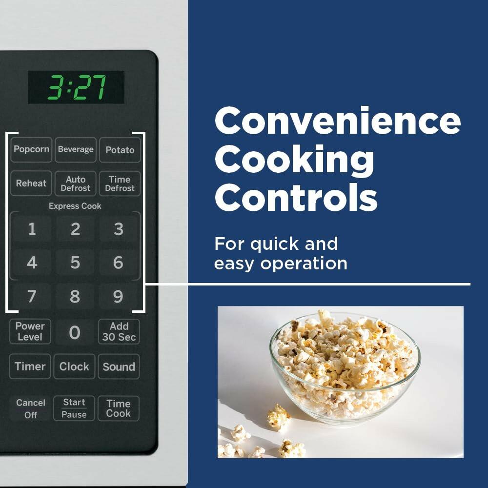 GE Countertop Microwave Oven, Compact 0.7 Cubic Ft., 700-watt Capacity, 6 Auto