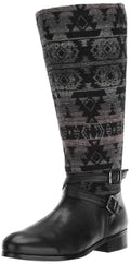 Trotters Women's Liberty Fashion Boot, Black/Multi, 6.0 M US
