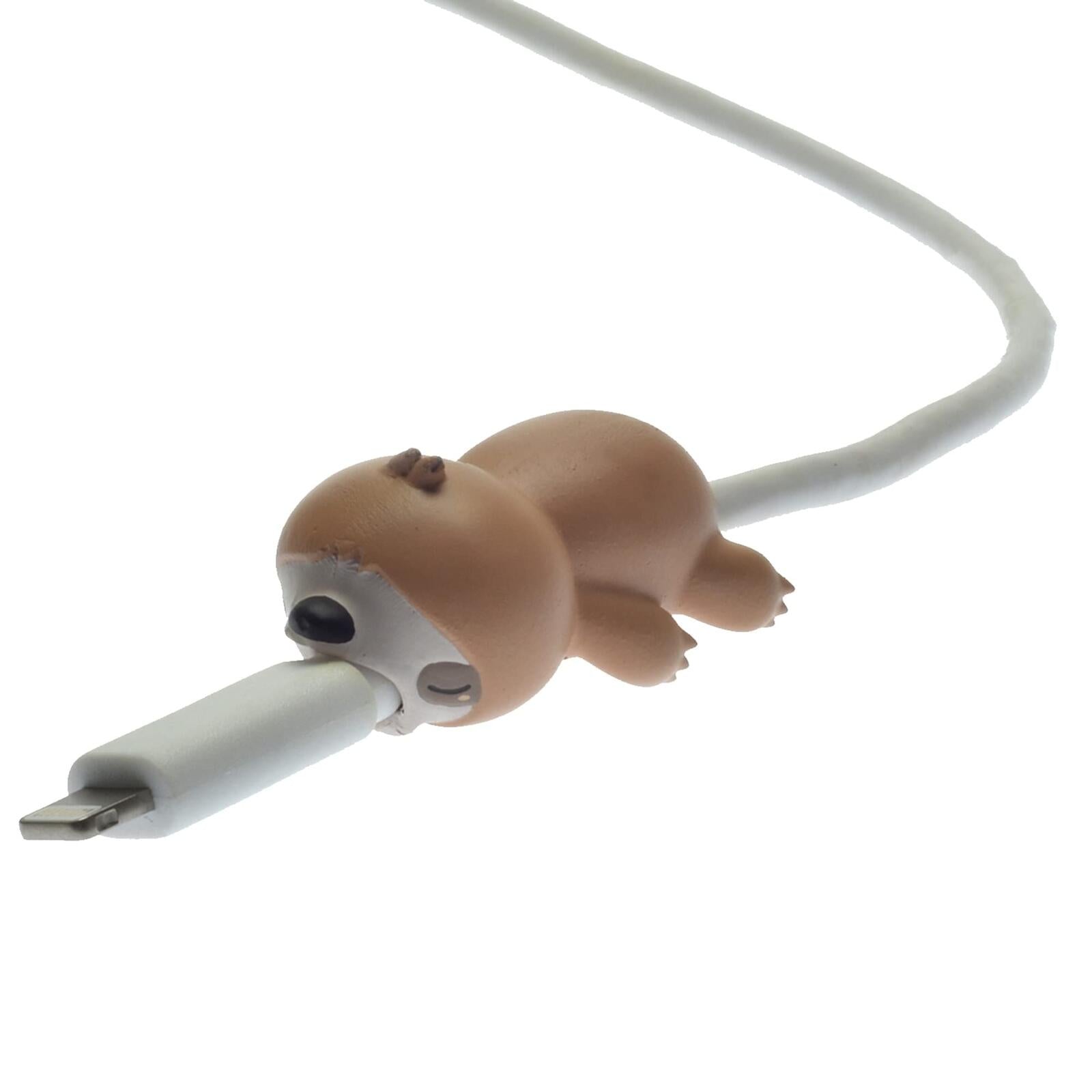 Digital Energy World Smartphone Cable Protector, Sloth, 5/8"H x 5/16"W x 5/16"D,