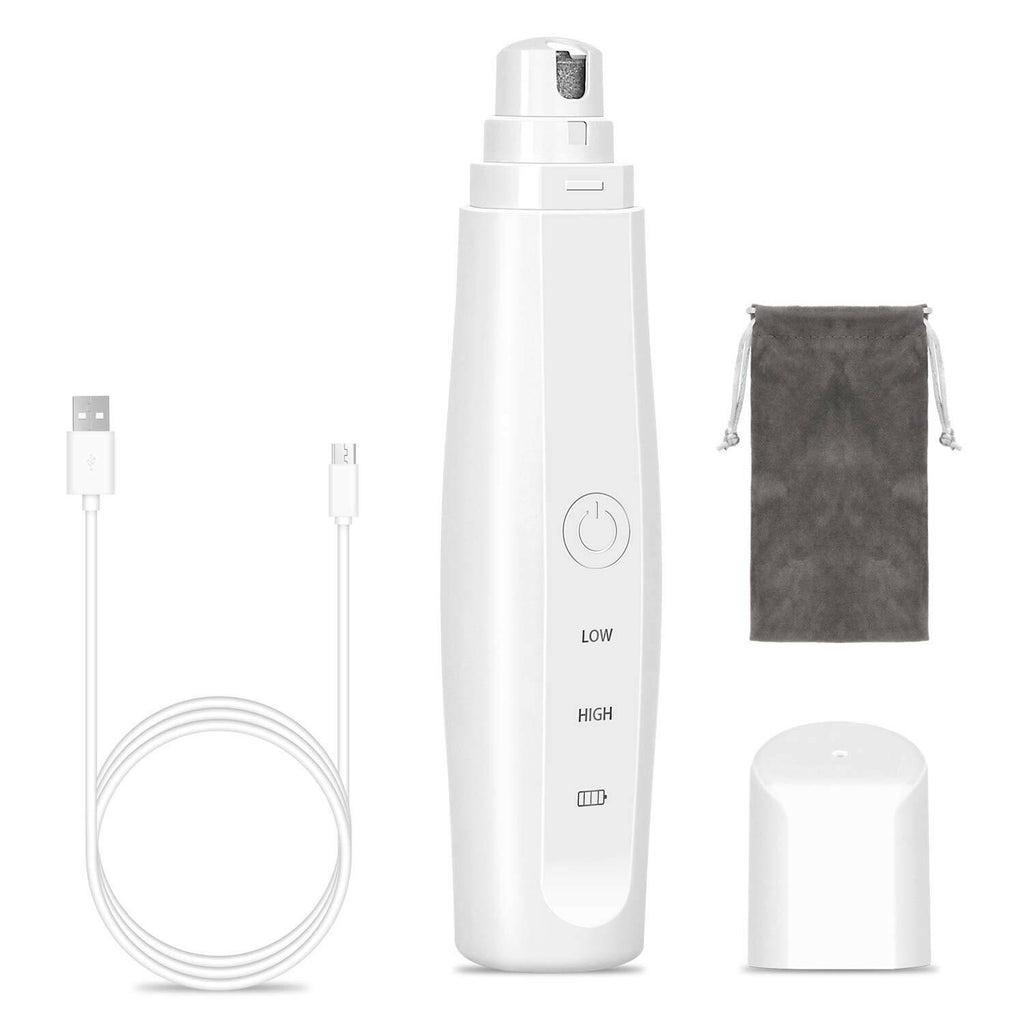 DHAWS Dog Nail Grinder, 2-Speed Rechargeable Painless Electric Pet Paw Trimmer