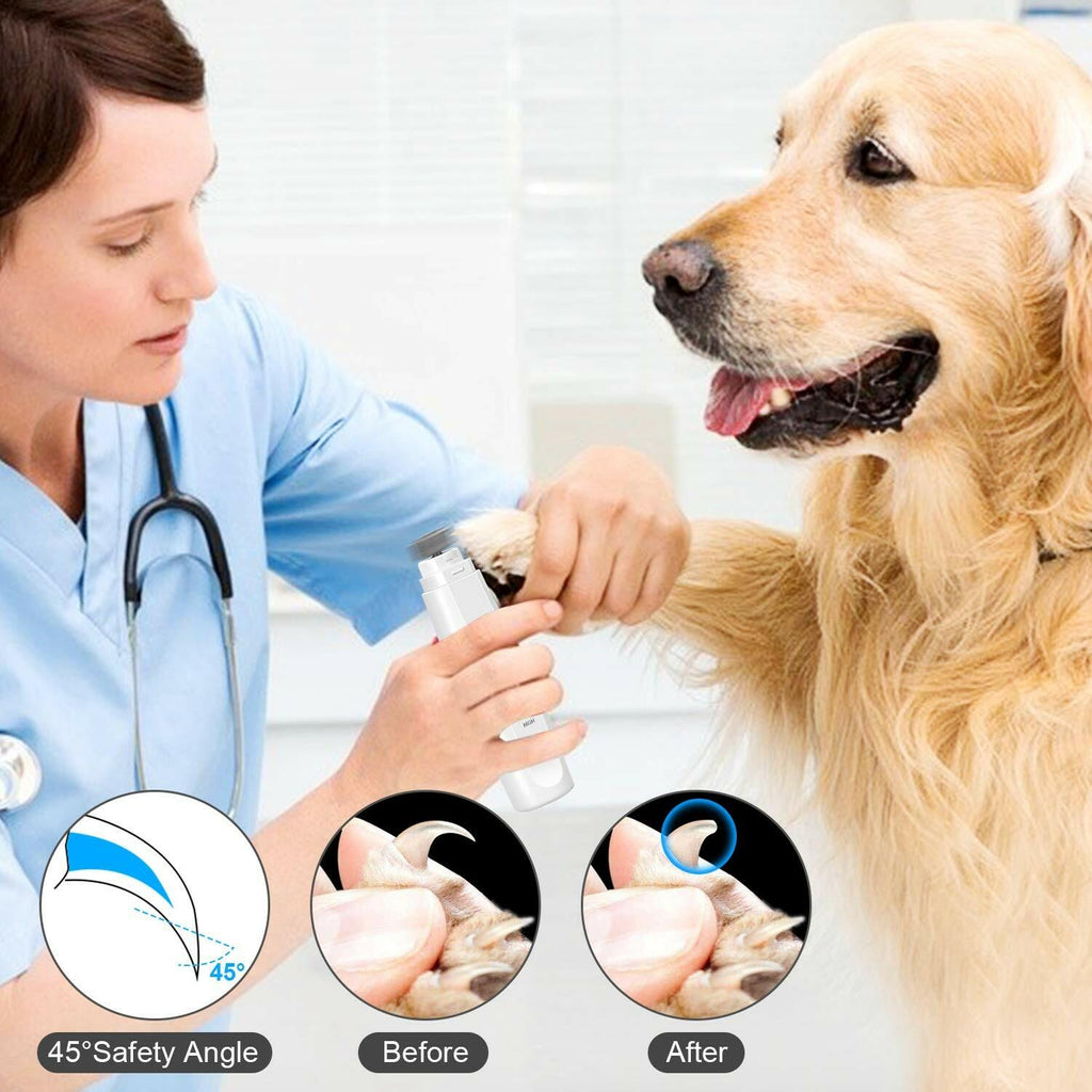DHAWS Dog Nail Grinder, 2-Speed Rechargeable Painless Electric Pet Paw Trimmer