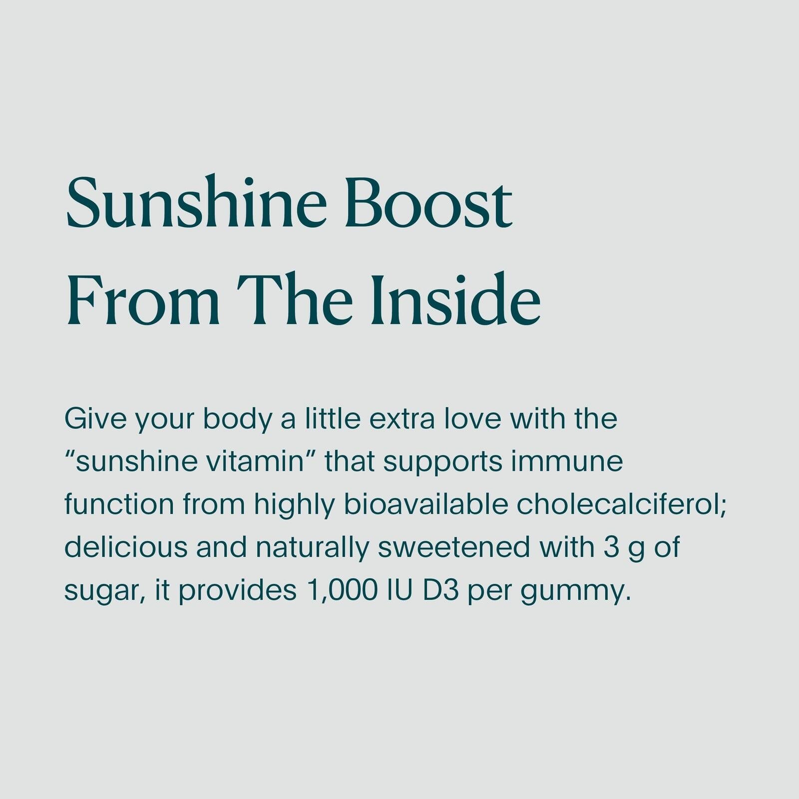 NATALIST Vitamin D3 1000 IU (25mcg) Gummies High Potency Immune Health Support