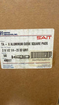 United Abrasives/sait 48017 2 X 1/2 1/4-20 Inch 80x Square Pad, 50-pack