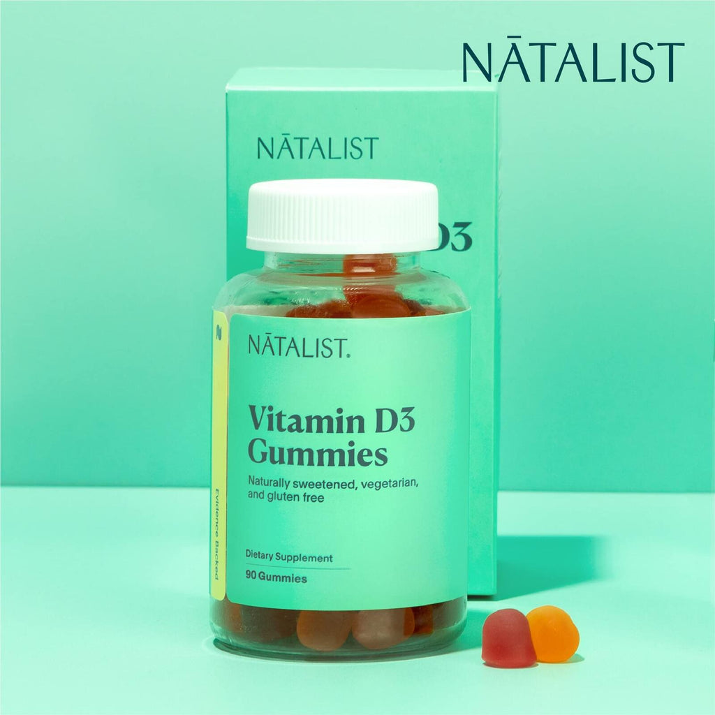 NATALIST Vitamin D3 1000 IU (25mcg) Gummies High Potency Immune Health Support