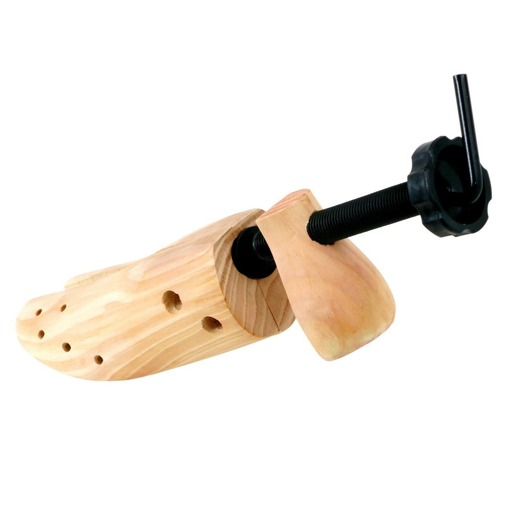 Plixio Pair of Wooden Two-Way Adjustable Shoe Stretchers, Professional Shoe