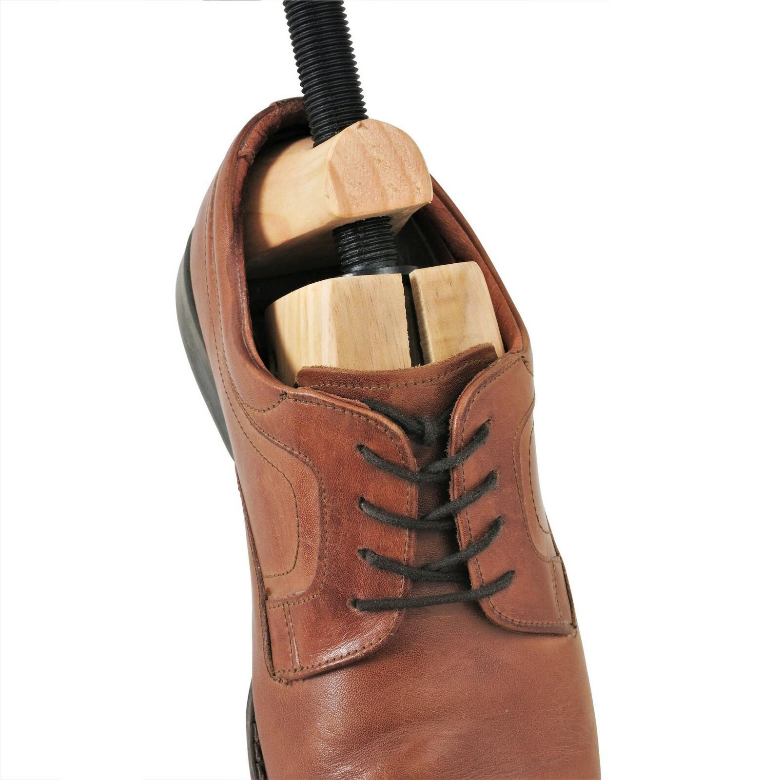 Plixio Pair of Wooden Two-Way Adjustable Shoe Stretchers, Professional Shoe