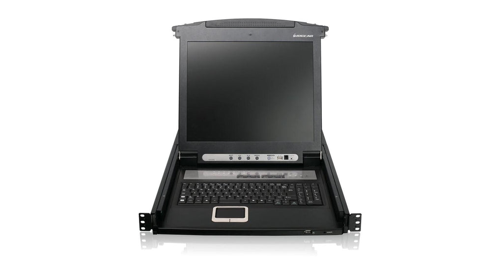 IOGEAR Rackmount 16-Port KVM Switch Console 17" TFT LCD Active Matrix