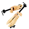 Plixio Pair of Wooden Two-Way Adjustable Shoe Stretchers, Professional Shoe