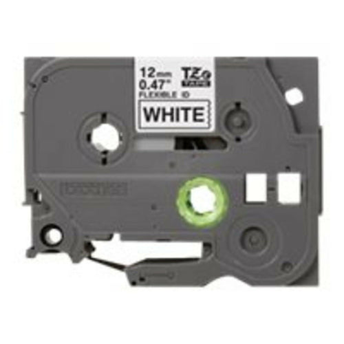 Brother TZEFX231CS P-Touch 1/2" Black print on White Flexible Industrial Tape