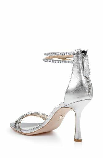Badgley Mischka Women's Logan Heeled Sandal, Champagne, 9.5