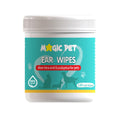 Magic Pet - Dog Ear Cleaner Wipes — 120 Grooming Wipes W/Aloe Vera & Eucalyptus