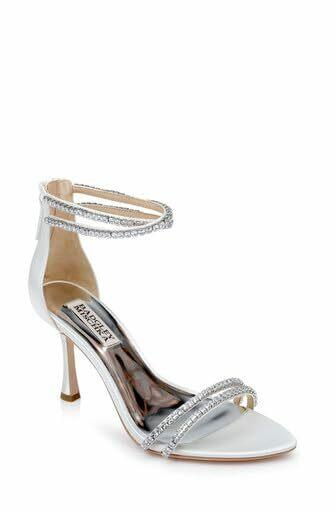 Badgley Mischka Women's Logan Heeled Sandal, Champagne, 9.5